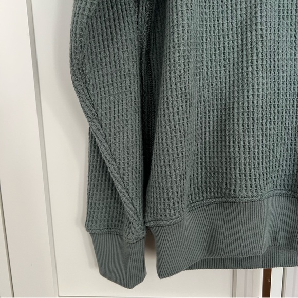 Aerie Waffle Knit Sweat Shirt - Picture 2 of 5